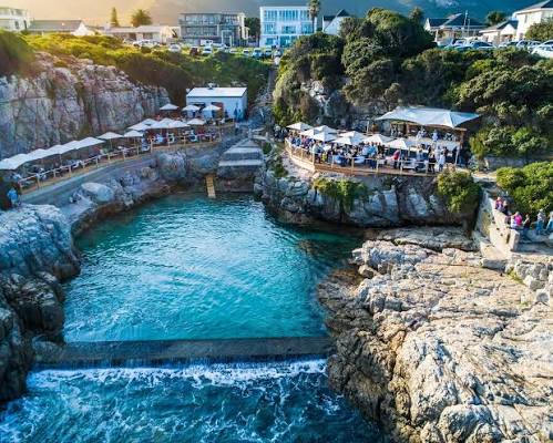Old Harbour and tidal pool in Hermanus